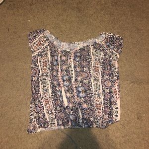 Stretchy colorful blouse